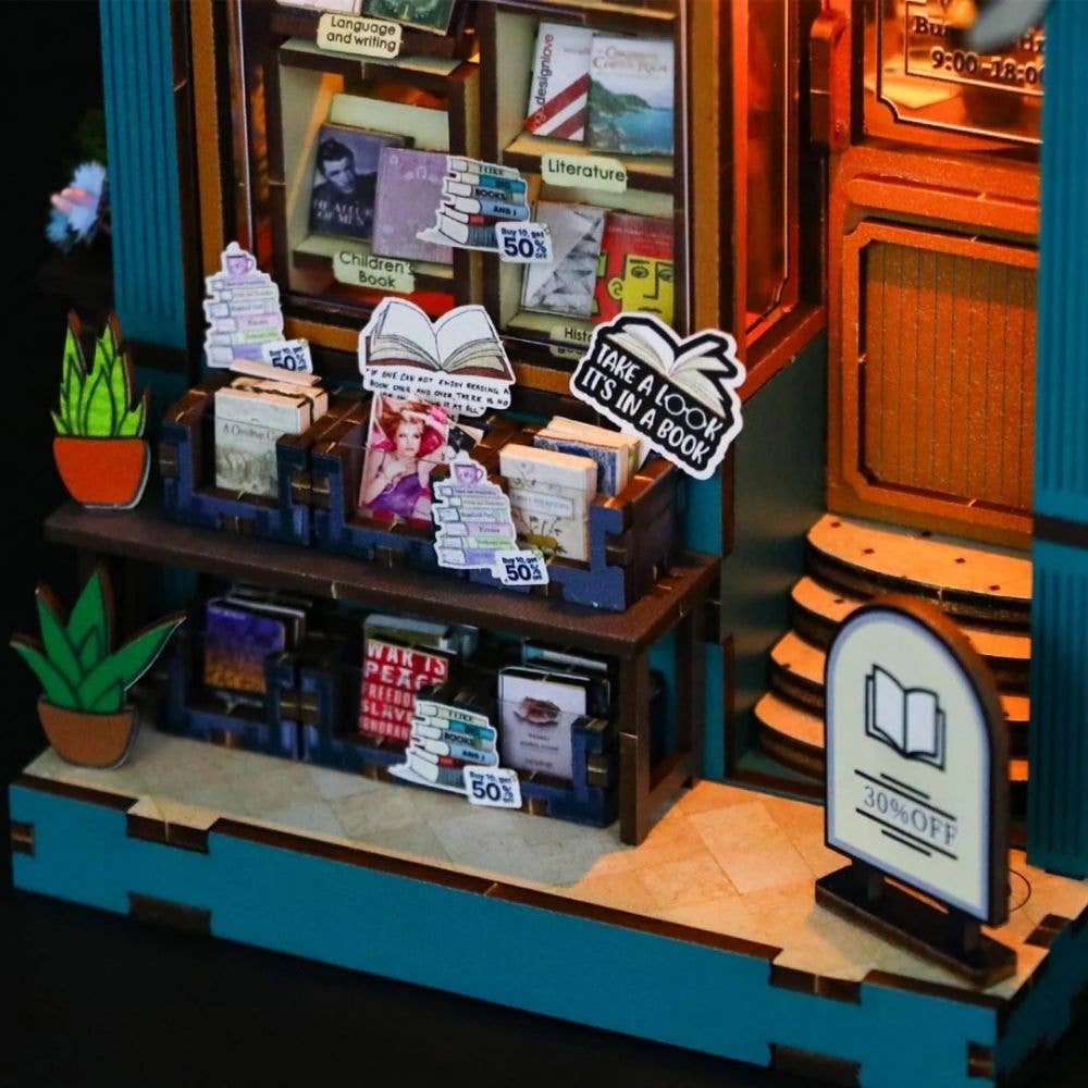 DIY Book Nook Kit - Soul Bookstore - Craft Kit from The Bookhouse Broughty Ferry- Just £44.95! Shop now